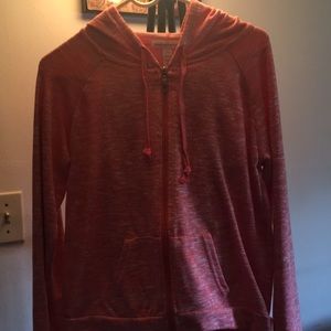 Coral/white jogging  suit